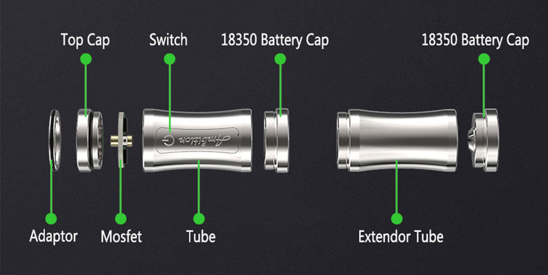 ambitionmods excellent mosfet vapor ambition tube mod for retail-6