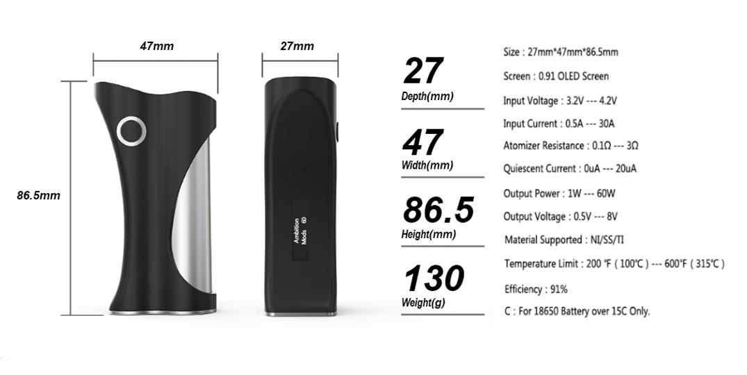 ambitionmods Hera box mod from China for adults