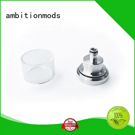 ambitionmods professional short vape glass tank factory for store